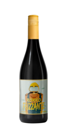 This sparkling white wine has a vibrant yellow color and a crisp, refreshing taste. The bottle features a playful label design with a whimsical character, making it an eye-catching addition to any wine collection.