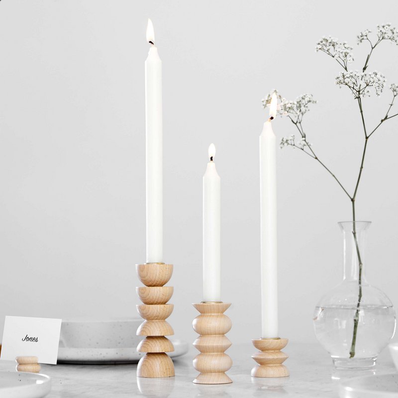 Totem Wooden Candle Holder - Medium Nº 5