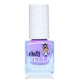 Bubble Gum scented, odor-free nail polish for kids. Vibrant lavender color with glitter accents.
