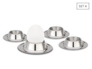 Eierbecher aus Edelstahl - Set 4