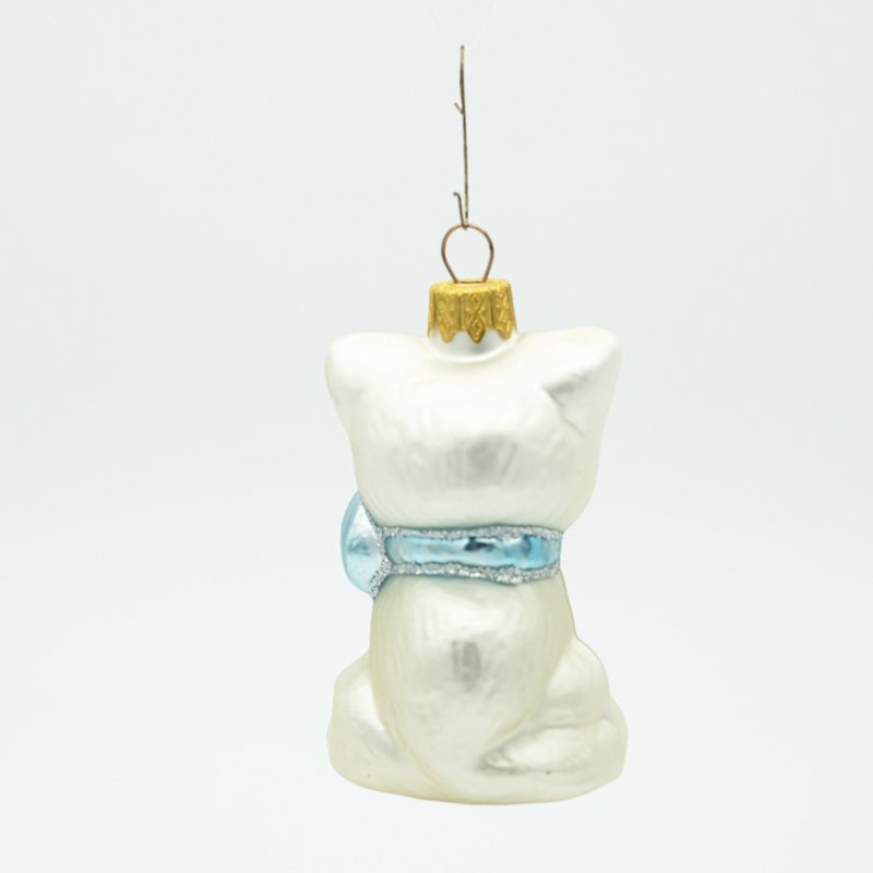 Katze mit Schleife Baumschmuck