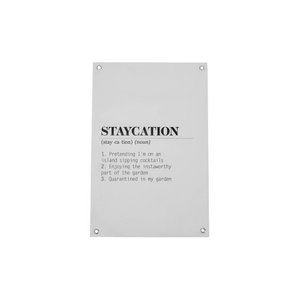 Tuinposter - PVC - Staycation - 40x60 cm