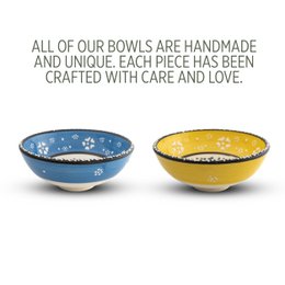 Set di ciotole decorative in ceramica da 2/4- 12 cm fatte a mano