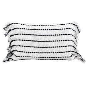 Boho cushion cover Lands & Pits Fringes, rectangular