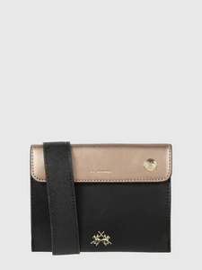 La Martina Belt Bag in Leather Look_Black_LM504T
