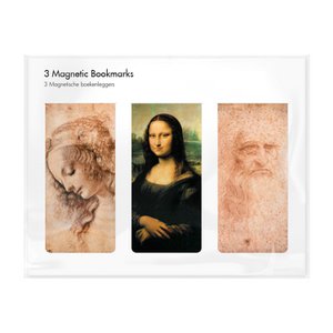 Set of 3, Magnetic bookmark, Leonardo Da Vinci