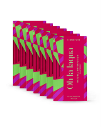  7 packs of raspberry-flavored water