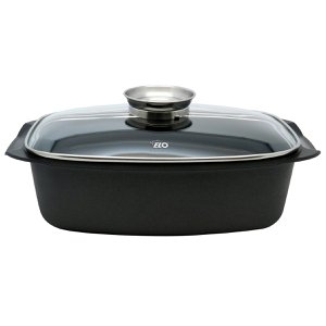 Rechteckige Cocotte mit Deckel 4,6 Liter Elo Alucast