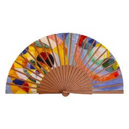 Robert Delaunay Print Hand Fan Elise