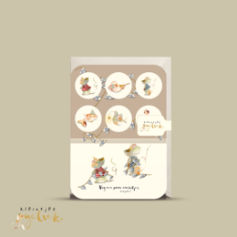 Sticker countdown card mice