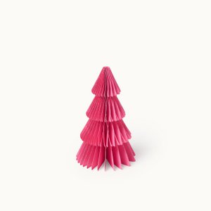 Papieren kerstboom 15cm Lichtgroen