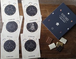 ASTROLOGIA CIOCCOLATINI -LATTE- PACKAGING CORNICE FOTO © + CARD
