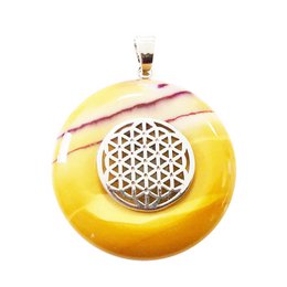 Mookaite Pendant - Chinese PI or Donut 30mm