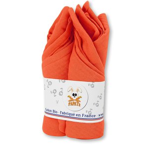 Pucktücher aus Bio-Baumwolle in Erdbeerform