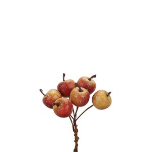 Apfel Elstar am Draht, D2cm, 48 Stück / Box, rot-g