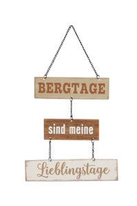Schild Bergtage z. Hg.
