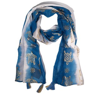 Nomad Sari - Pareo - 180x50cm - Turtle - Sea Blue