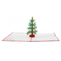Weihnachtsbaum-Popup-Karte