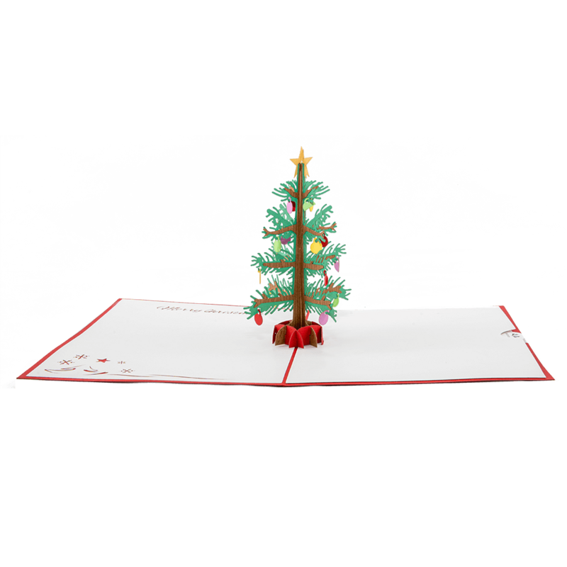 Weihnachtsbaum-Popup-Karte
