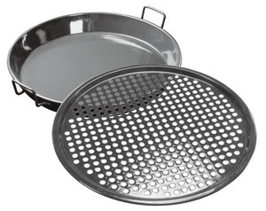 Outdoor Chef - BBQ Accessory Pizza Plate Medium Set 2 of pieces - Black