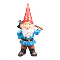 GNOME MIT AXT GLÄNZEND 40 CM