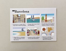 Illustrerede postkort Barcelona
