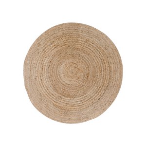 Bombay Vloerkleed - Gevlochten jute, naturel - Ø90 cm
