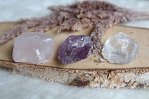 Raw rock crystal chunks S