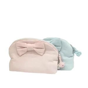 Tasche rund Jersey mit Schleife 20x14cm