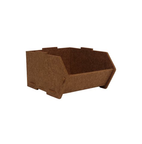 Mason Storage Bin Brown