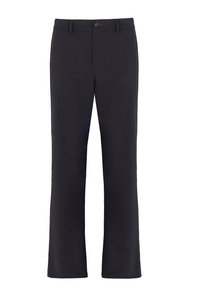 Straight-leg wool trousers in navy blue Made in Italy