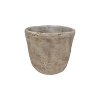 Flowerpot stone cream 13.5x12cm