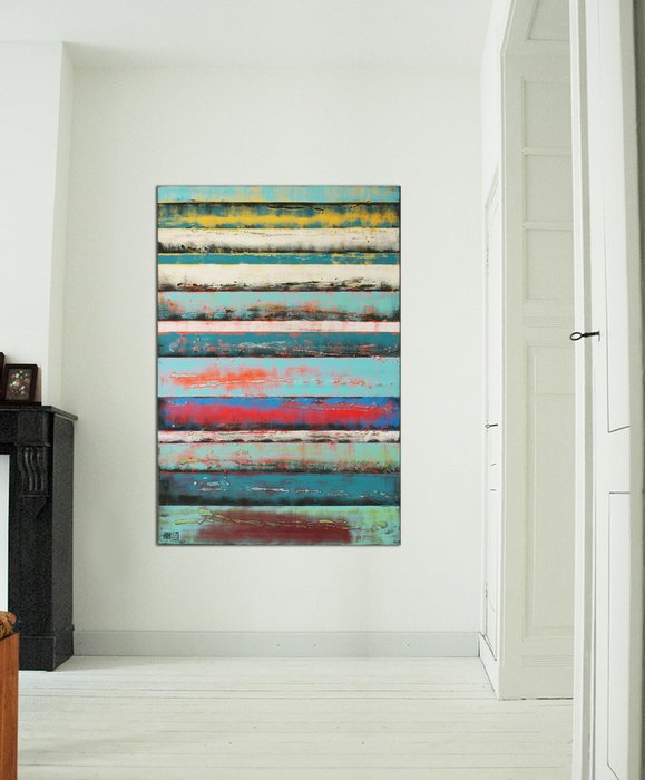 Schilderij - Vertical Panels