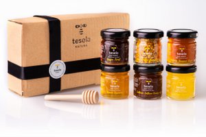 Raw Honey and Bee Pollen Gift Box Pack - mini 50gx6