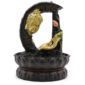 Tafelblad Waterornament - 30cm - Gouden Boeddha en Lotus