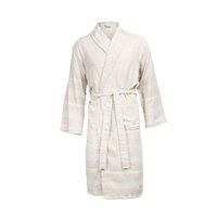 Hamam Bathrobe - Beige / White