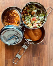 Tiffin - Fiambrera - Hoja Verde
