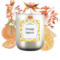 Aromatherapie Duftkerze 200g – 5 Duftvarianten, Naturwachs, 40h