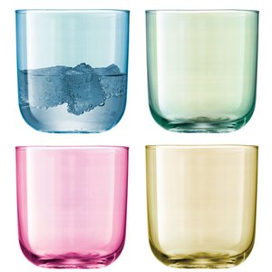 L.S.A. - Polka -Tumbler 420 ml Pastellset von 4 Teilen Assorti - Multicoloror