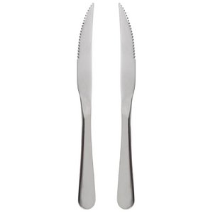 Steakmesser Stahl 2 PCs