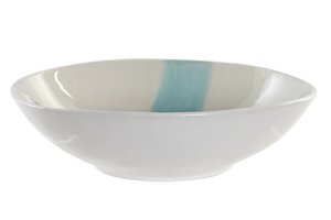GLAZED STONEWARE SALAD BOWL 26X26X7 1660 ML, BLUE LC179308