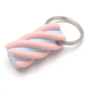 Keychain Twistspek Pink/blue