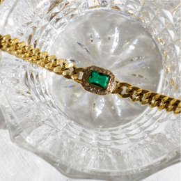 Rafal - Cuban Link Chain Halskæde Cz Crystal Choker