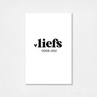 Mini kaartje | Liefs voor jou