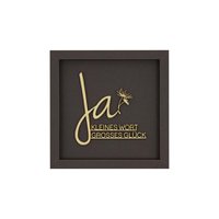 YES SMALL WORD BIG LUCK- frame card wood lettering