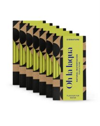  7 packs of pear and thyme flavored soda