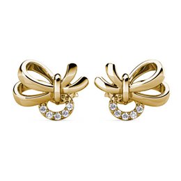 Posie Earrings - Gold and Crystal