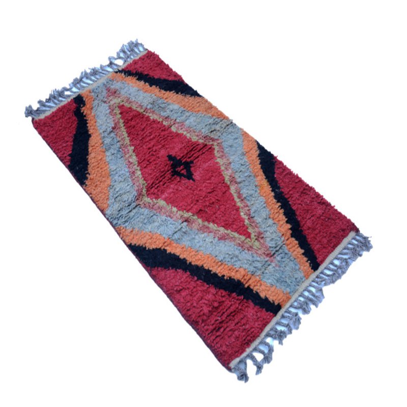 Tapis Moelleux Berbère Cornell Rouge