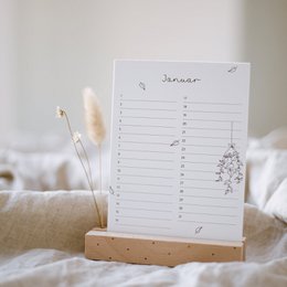 Desk calendar birthdays flower girls (PU = 10 pieces)