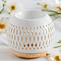 Parfümbrenner Serie Céramy – Spalier – Kerzenhalter aus lackierter Keramik – Diffusion von Duftwachs, ätherischen Ölen – dekorative Geschenkidee